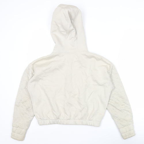 Holyfield Girls Beige Full Zip Quilted Hoodie Size 12-14 Yrs