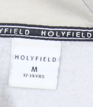 Holyfield Girls Beige Full Zip Quilted Hoodie Size 12-14 Yrs