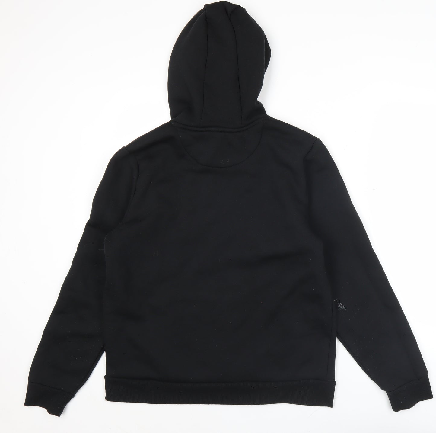 Brave Soul Men’s Black Pullover Hoodie L Regular Fit Logo Graphic