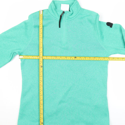 TOG24 Women’s Green 1/2 Zip Pullover Sweatshirt Size 12 Polyester