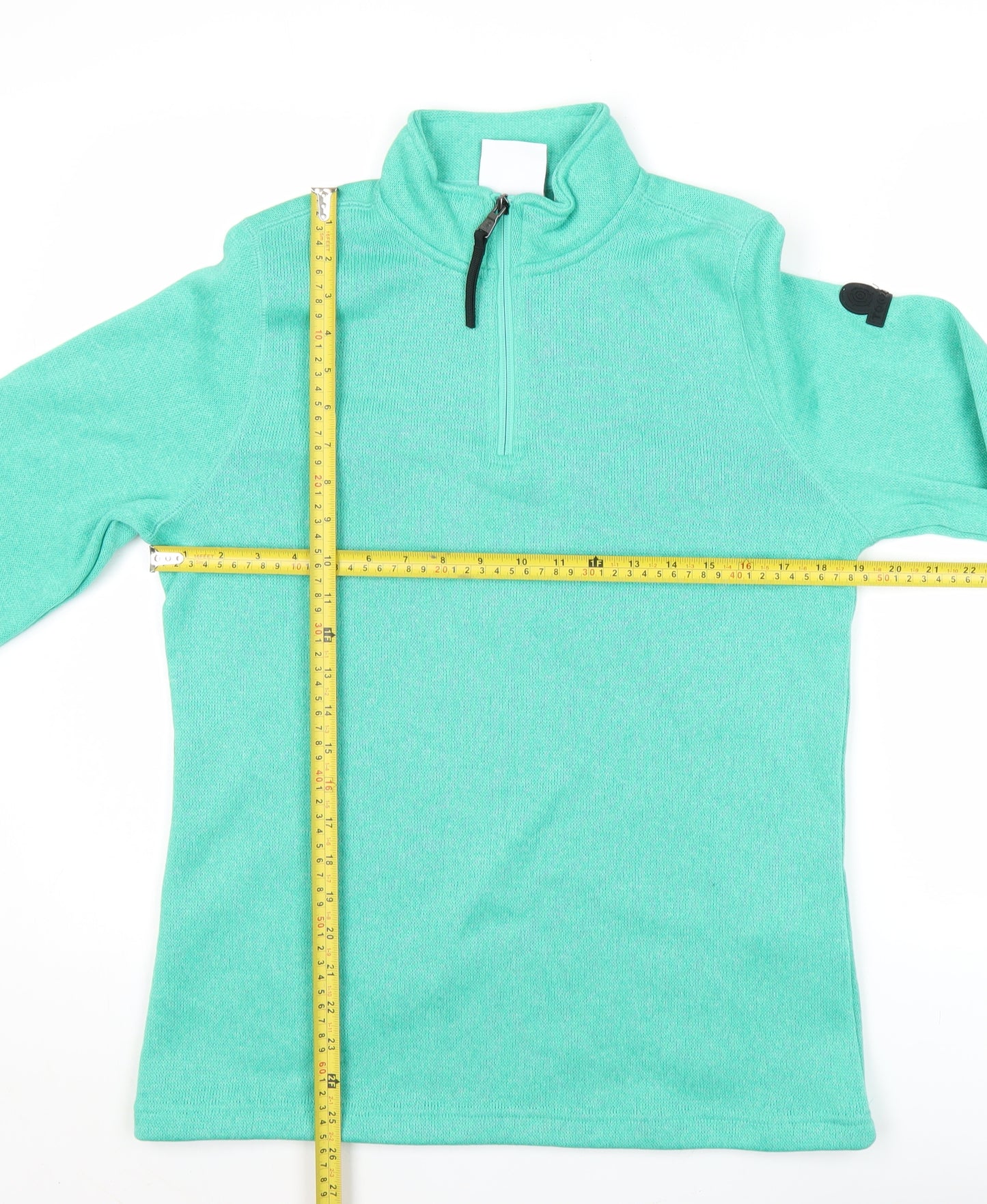 TOG24 Women’s Green 1/2 Zip Pullover Sweatshirt Size 12 Polyester