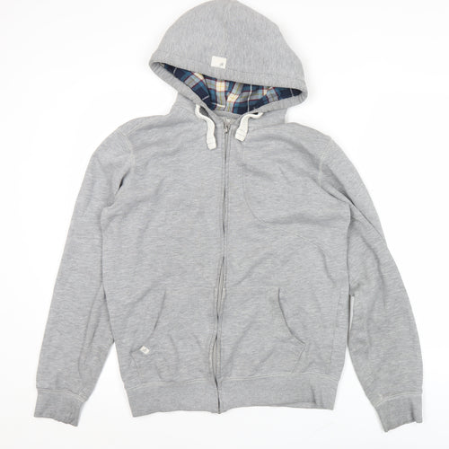 YFL Reserved Men’s Grey Small Full Zip Hoodie Sweatshirt