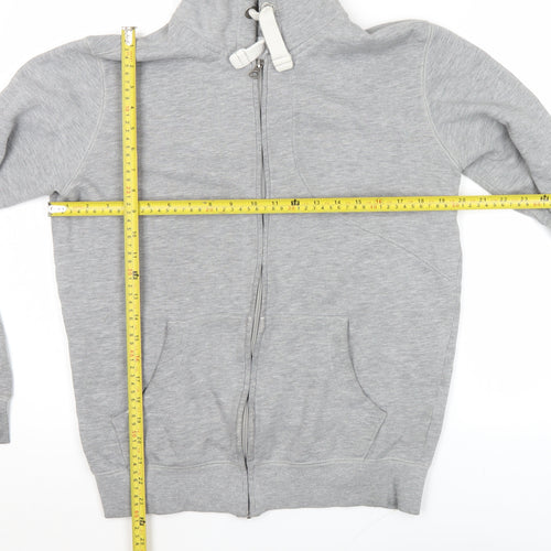 YFL Reserved Men’s Grey Small Full Zip Hoodie Sweatshirt