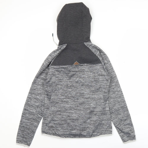 Kathmandu Women’s Grey Full Zip Hoodie UK 8 Polyester Blend