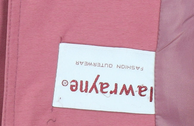 Lawrayne Womens Pink Jacket Size 16 Classic Vintage Buttoned