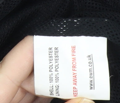 OneValley Men's Black M Basic Outdoor Full Zip Jacket Polyester