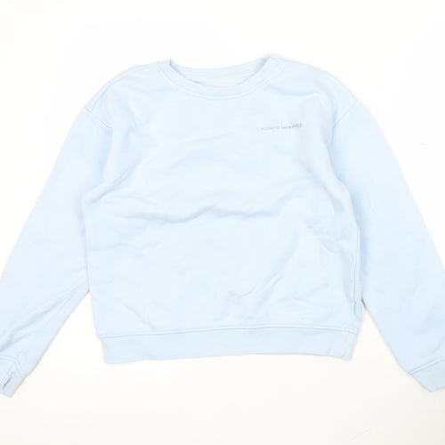 Primark Girls Blue Pullover Sweatshirt 11-12 Years Crew Neck Casual