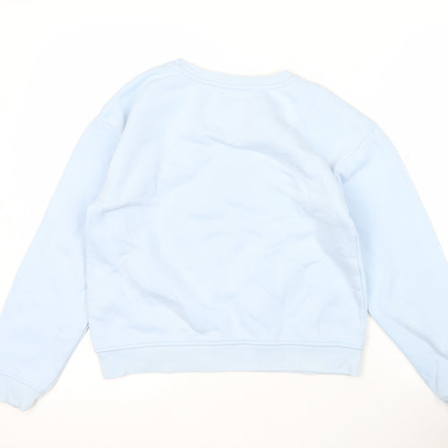 Primark Girls Blue Pullover Sweatshirt 11-12 Years Crew Neck Casual