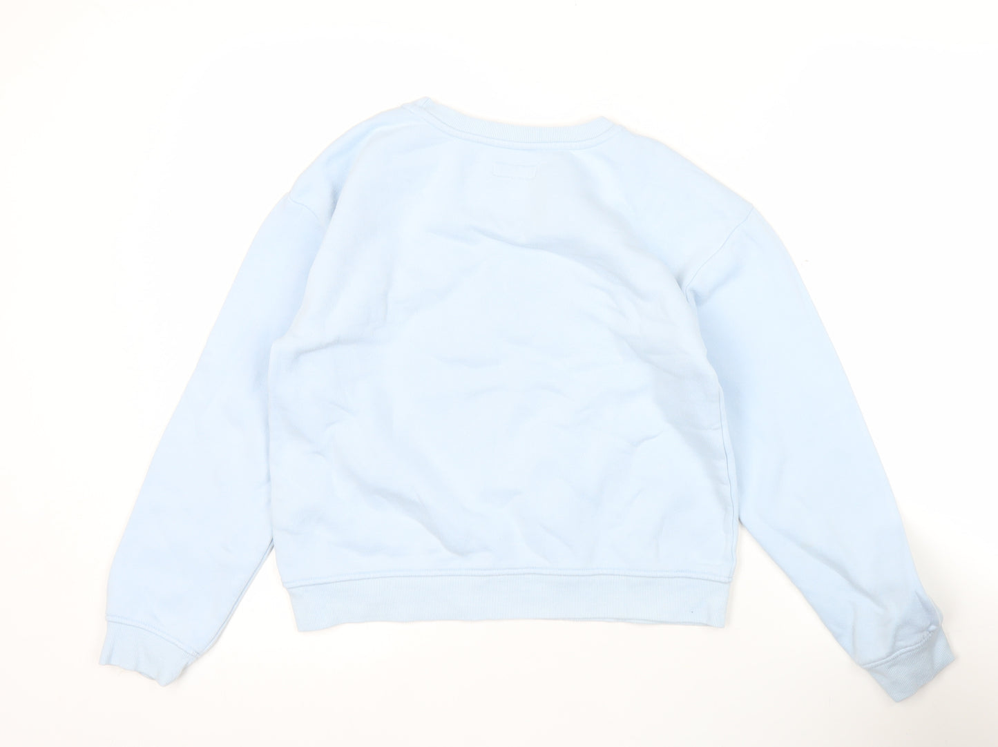 Primark Girls Blue Pullover Sweatshirt 11-12 Years Crew Neck Casual