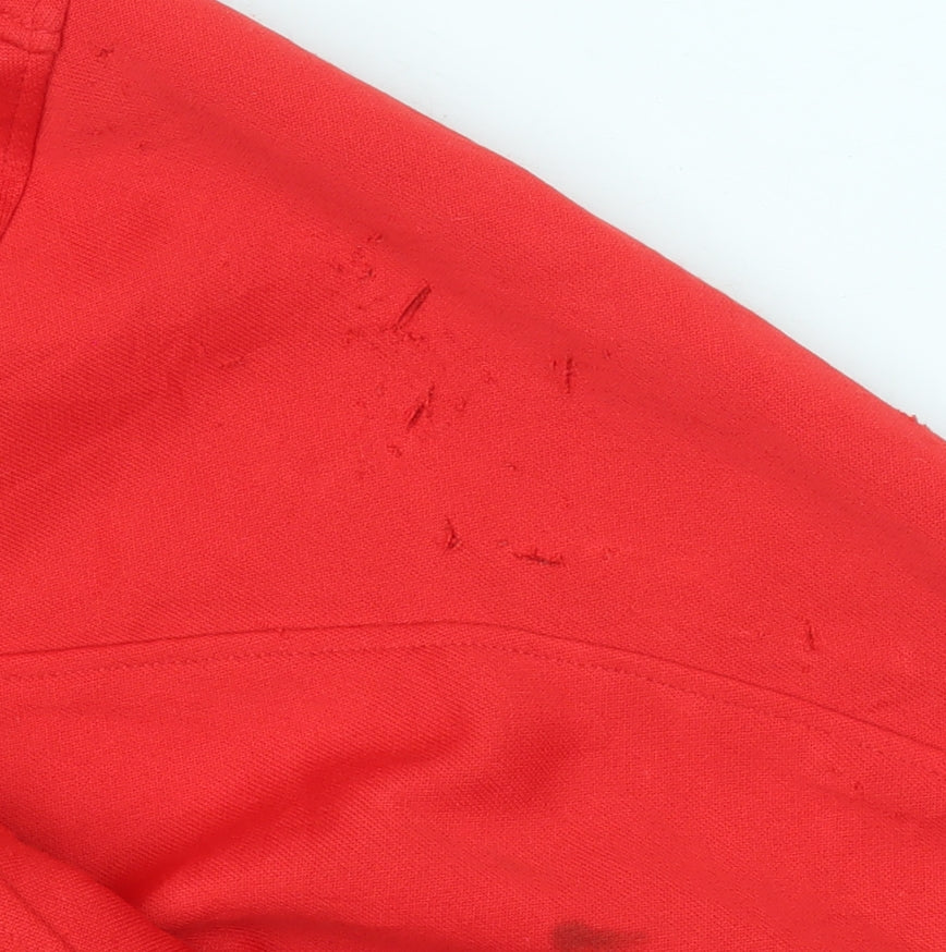 Champion Men’s Red XL Track Jacket Full Zip Polyester Sportswear