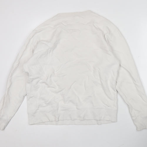 Champion Men’s White XL Pullover Sweatshirt Crew Neck Logo