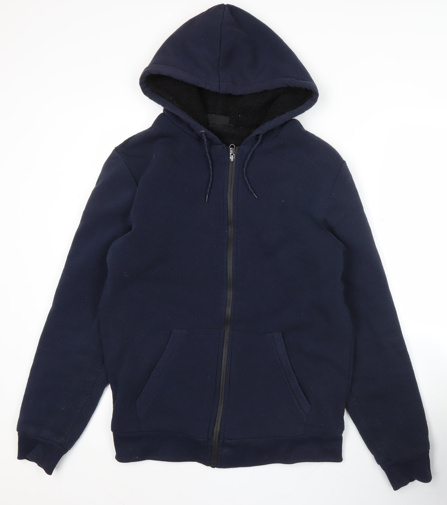 New Era NBA Men’s Blue Full Zip Hoodie Size M Regular Fit Fleece