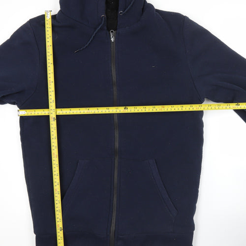 New Era NBA Men’s Blue Full Zip Hoodie Size M Regular Fit Fleece