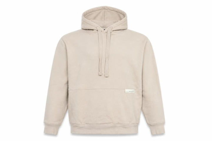 Pull&Bear Men’s Beige Pullover Hoodie M Regular Fit Cotton Blend