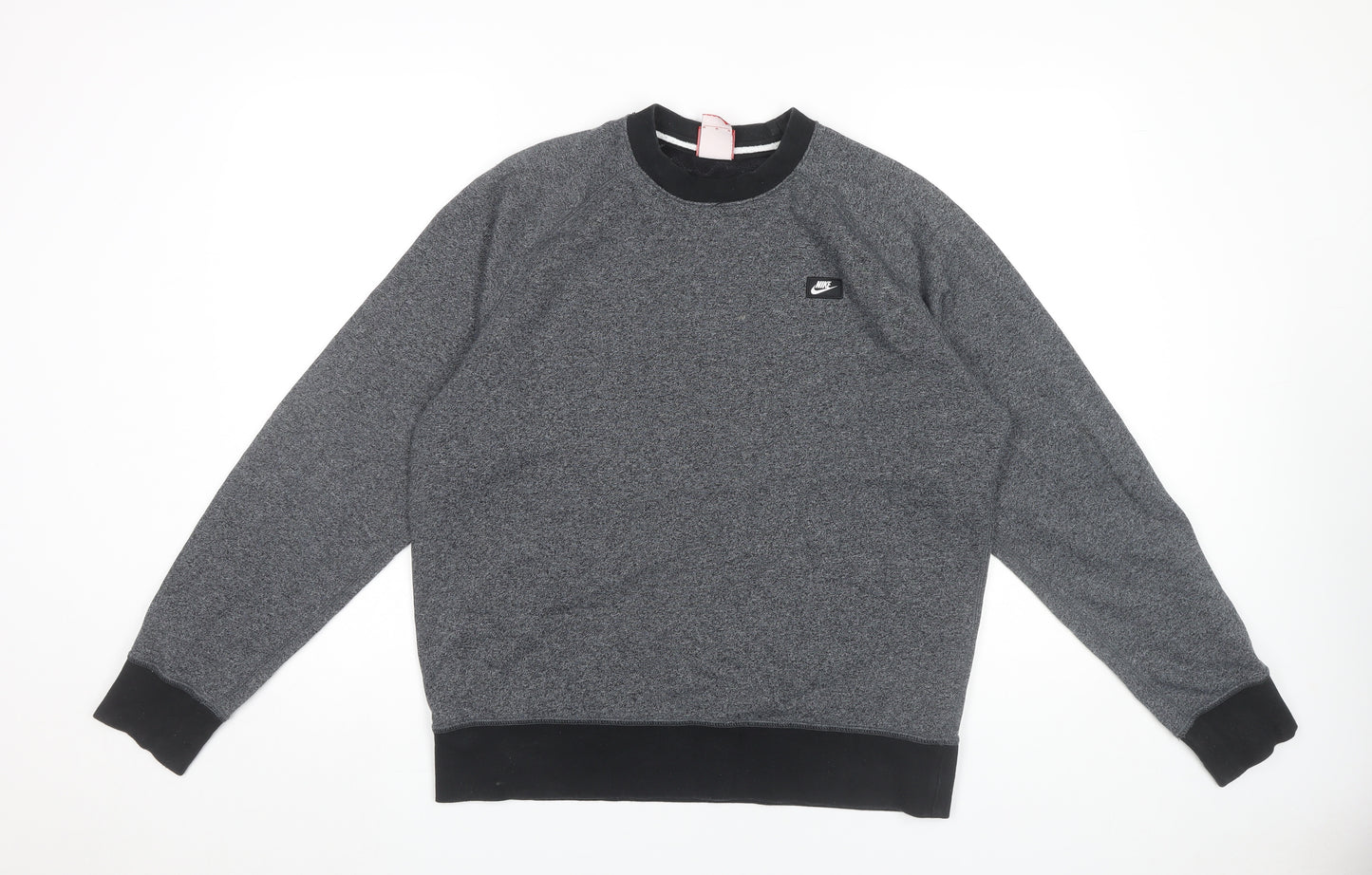 Nike Mens Grey Medium Pullover Sweatshirt Crew Neck Long Sleeve