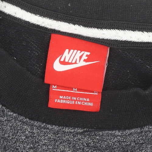 Nike Mens Grey Medium Pullover Sweatshirt Crew Neck Long Sleeve