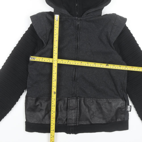 Disney Store Star Wars Boys Black Full Zip Hoodie 9-10 Years Kylo Ren