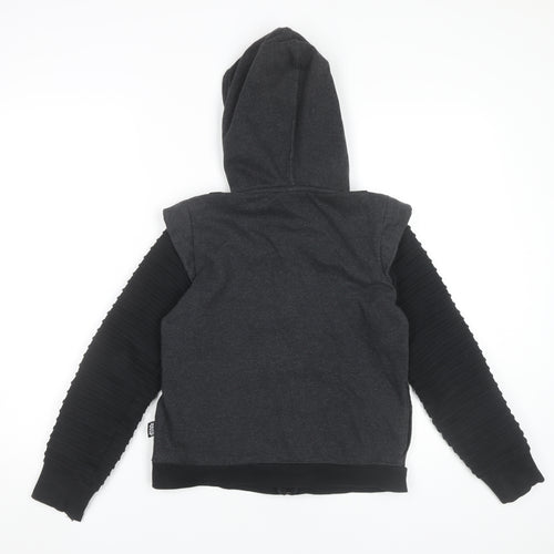 Disney Store Star Wars Boys Black Full Zip Hoodie 9-10 Years Kylo Ren