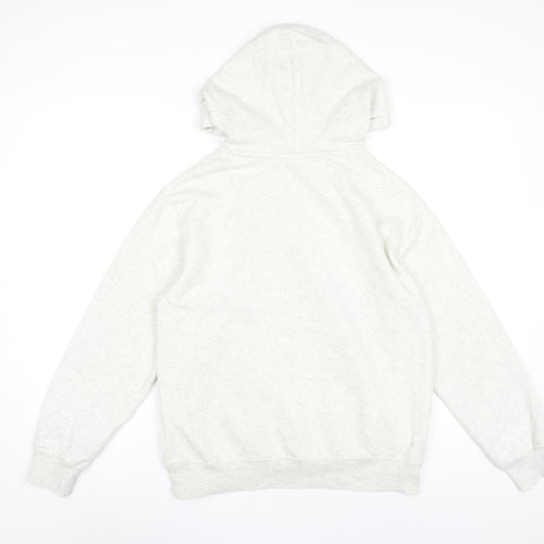 H&M Womens Grey Hoodie XS Monaco Print Pullover Sweatshirt