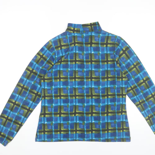 Warehouse Women’s Multicoloured Long Sleeve Mock Neck Top Size L