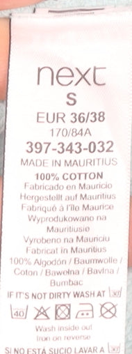 Next Womens Blue Small Pullover Sweatshirt Paris Logo Cotton