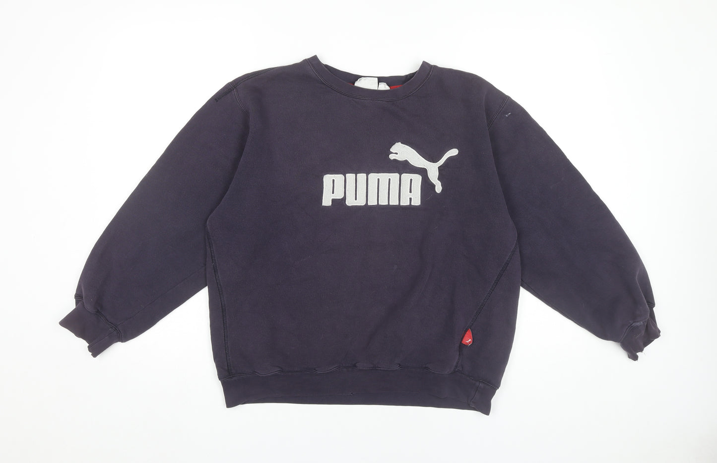 Puma Men’s Blue 2XL Pullover Sweatshirt Crew Neck Logo Sportswear