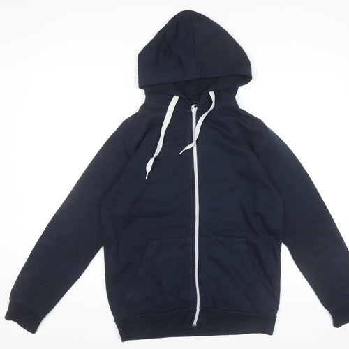 R.W.C Men's Blue Small Full Zip Hoodie with Pockets
