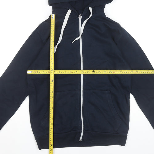 R.W.C Men's Blue Small Full Zip Hoodie with Pockets
