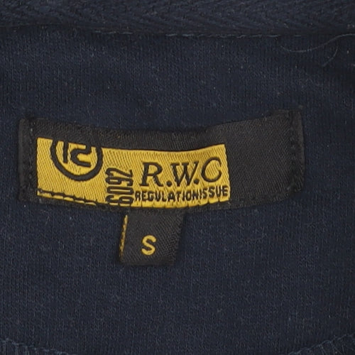 R.W.C Men's Blue Small Full Zip Hoodie with Pockets