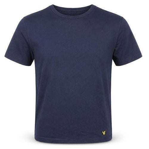 Lyle & Scott Men's Blue Crew Neck Short Sleeve T-Shirt Size M