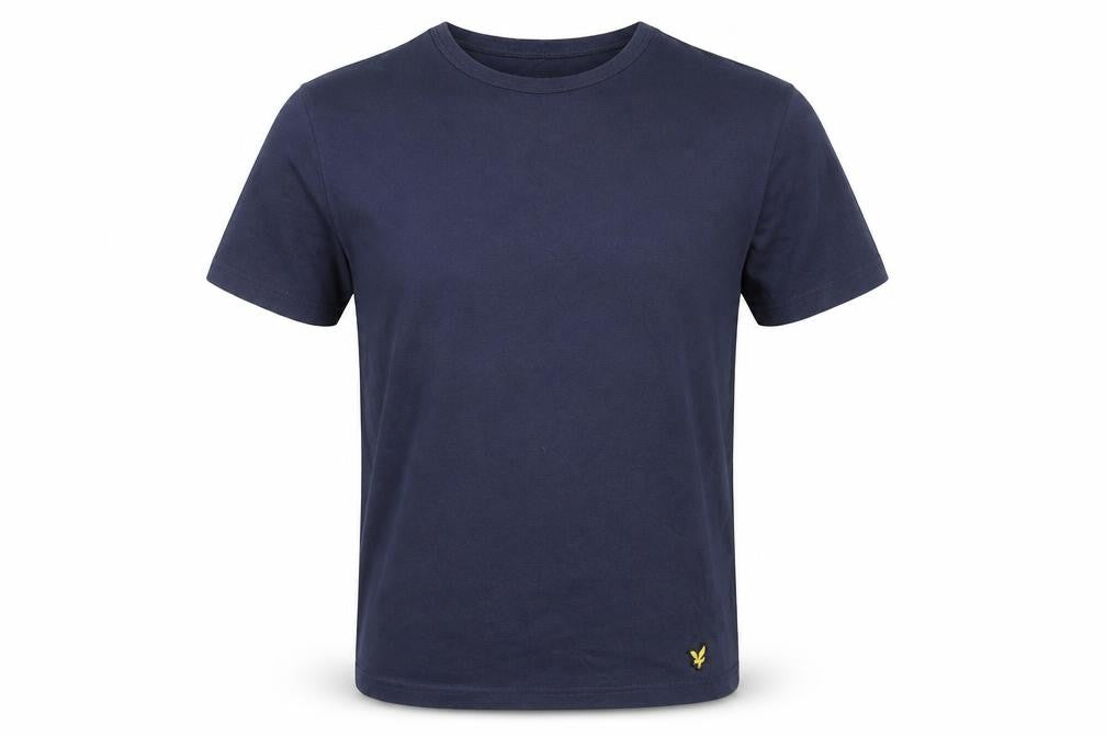 Lyle & Scott Men's Blue Crew Neck Short Sleeve T-Shirt Size M