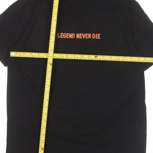 Black Fox Men's Black L Graphic Sports Quote T-Shirt