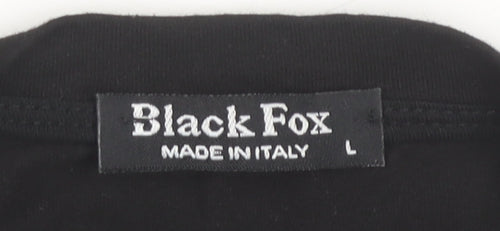 Black Fox Men's Black L Graphic Sports Quote T-Shirt