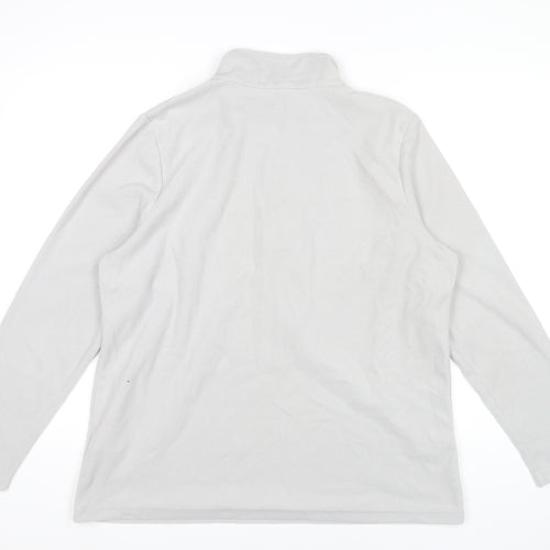 Regatta Women’s Grey Fleece Sweatshirt UK 18 Pullover 1/2 Zip