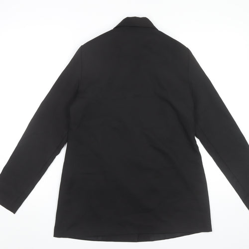 In The Style Women Black Size 8 Double-Breasted Blazer Jacket