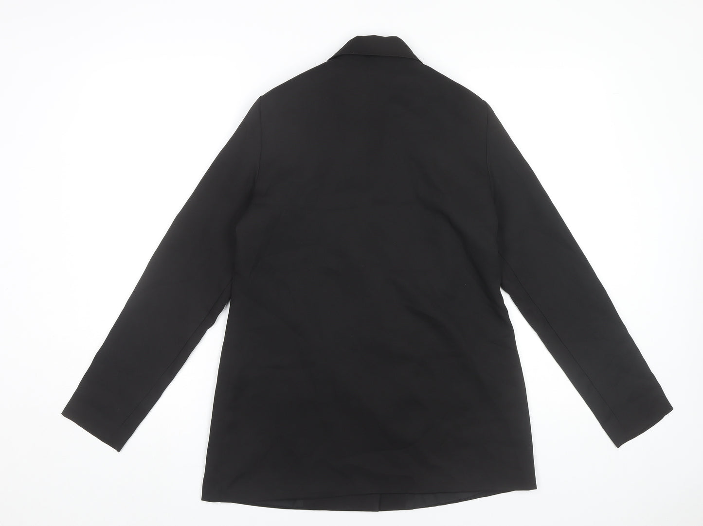In The Style Women Black Size 8 Double-Breasted Blazer Jacket