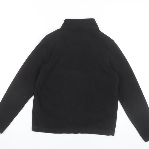 Regatta Boys Black Fleece Pullover Sweatshirt 11-12 Years 1/4 Zip Outdoor