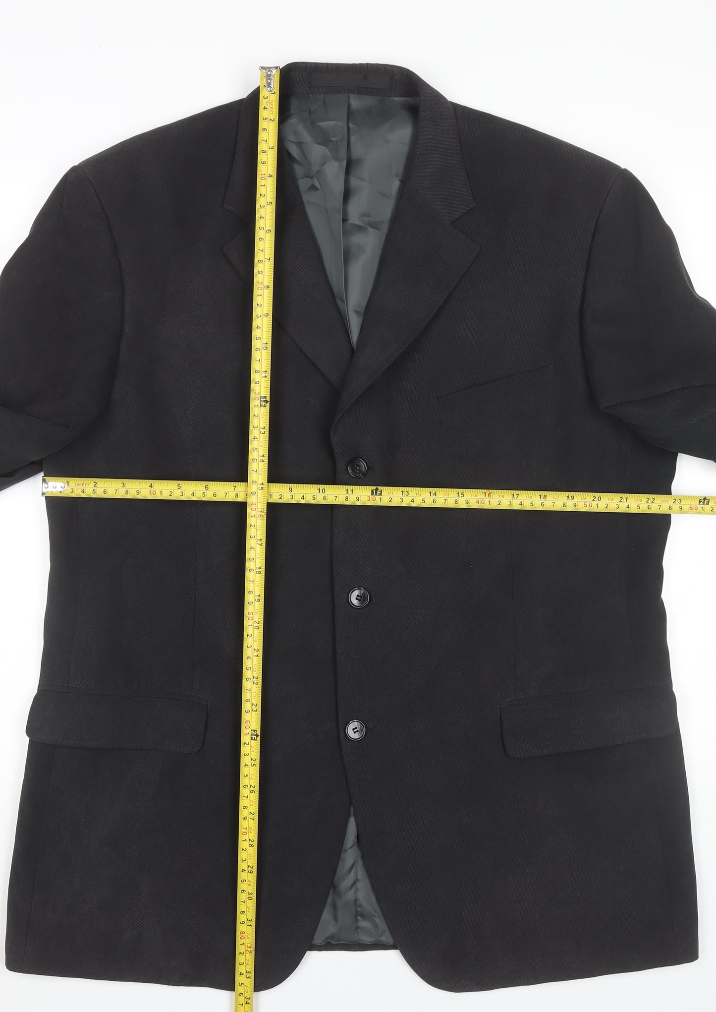 Marks and Spencer Men’s Grey Blazer 44in Chest Medium Regular