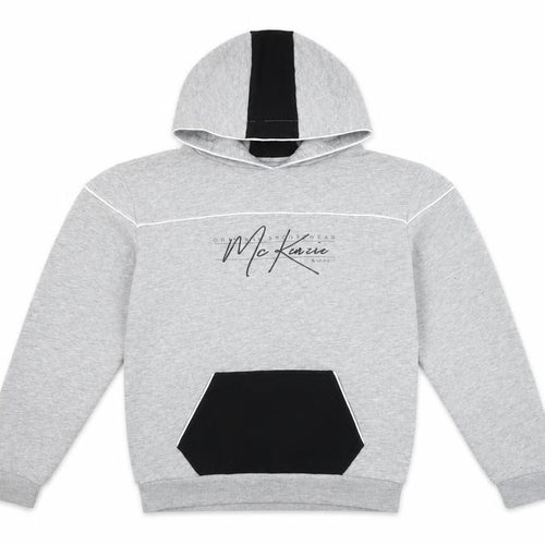 McKenzie Boys Grey Hoodie 13-15 Years Pullover Logo Sportswear