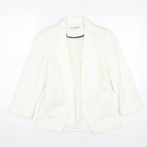 Miss Selfridge Women’s White Blazer UK 6 Classic Smart Jacket