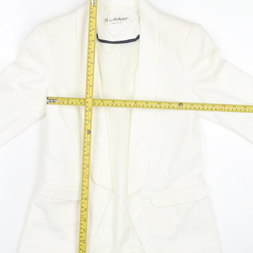 Miss Selfridge Women’s White Blazer UK 6 Classic Smart Jacket