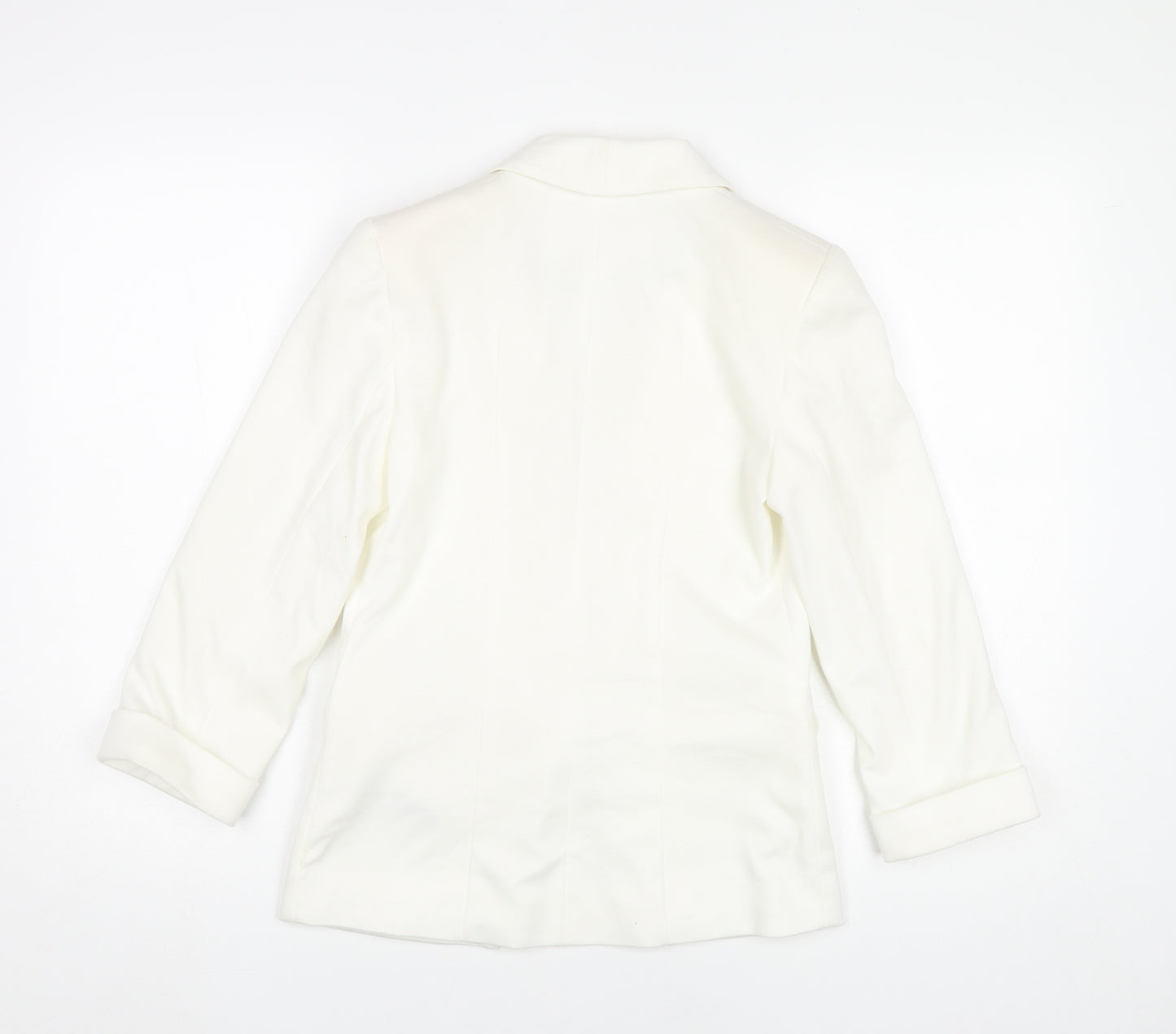 Miss Selfridge Women’s White Blazer UK 6 Classic Smart Jacket