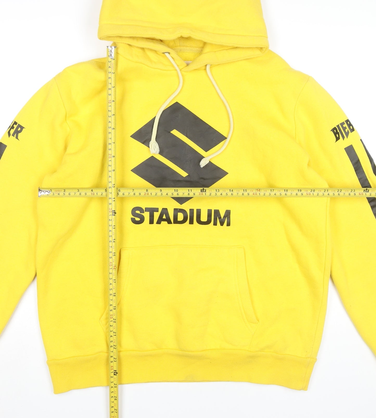 Purpose Tour Barneys Unisex Yellow XL Pullover Hoodie Stadium 2017