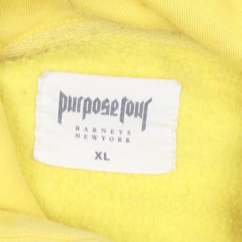 Purpose Tour Barneys Unisex Yellow XL Pullover Hoodie Stadium 2017
