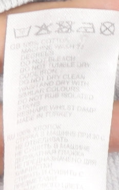 Reiss Men's White Cotton Crew Neck Pullover Sweatshirt Size L