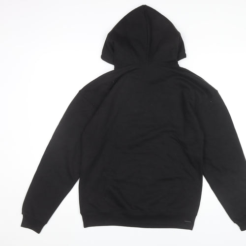 Stylewise Women’s Black XS Pullover Hoodie Bonjour Paris Logo