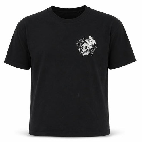 Stanley/Stella Men Black L Skull Snake Rock Graphic T-Shirt