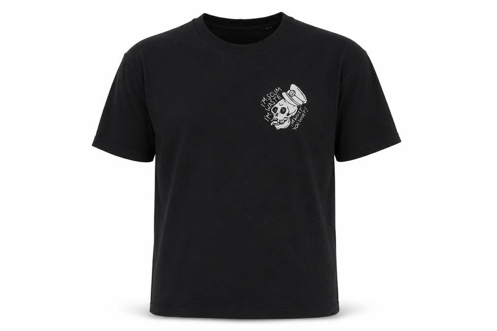 Stanley/Stella Men Black L Skull Snake Rock Graphic T-Shirt