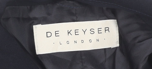 De Keyser Women Black Size 18 Single-Breasted Blazer Jacket