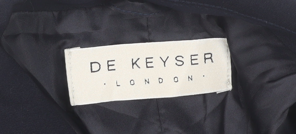 De Keyser Women Black Size 18 Single-Breasted Blazer Jacket